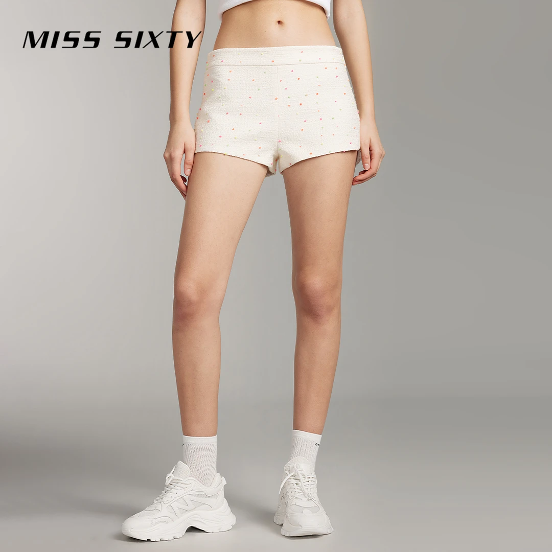 【小玉专属】MissSixty夏短裤法式高级中腰百搭显瘦花式呢9003