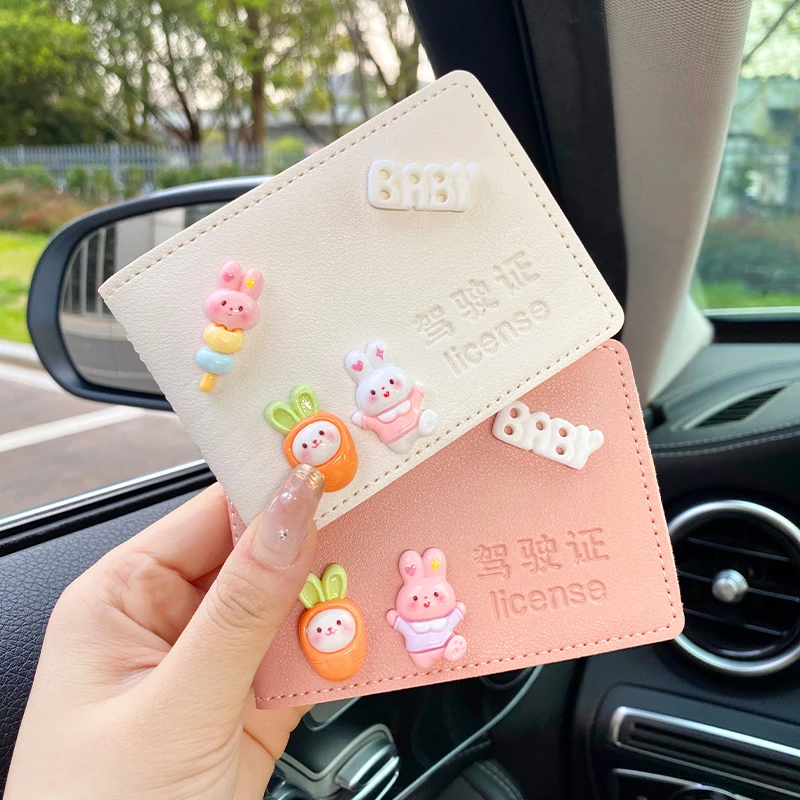 汽车驾驶证保护套机动车摩托车皮套网红女可爱情侣一对多功能外壳