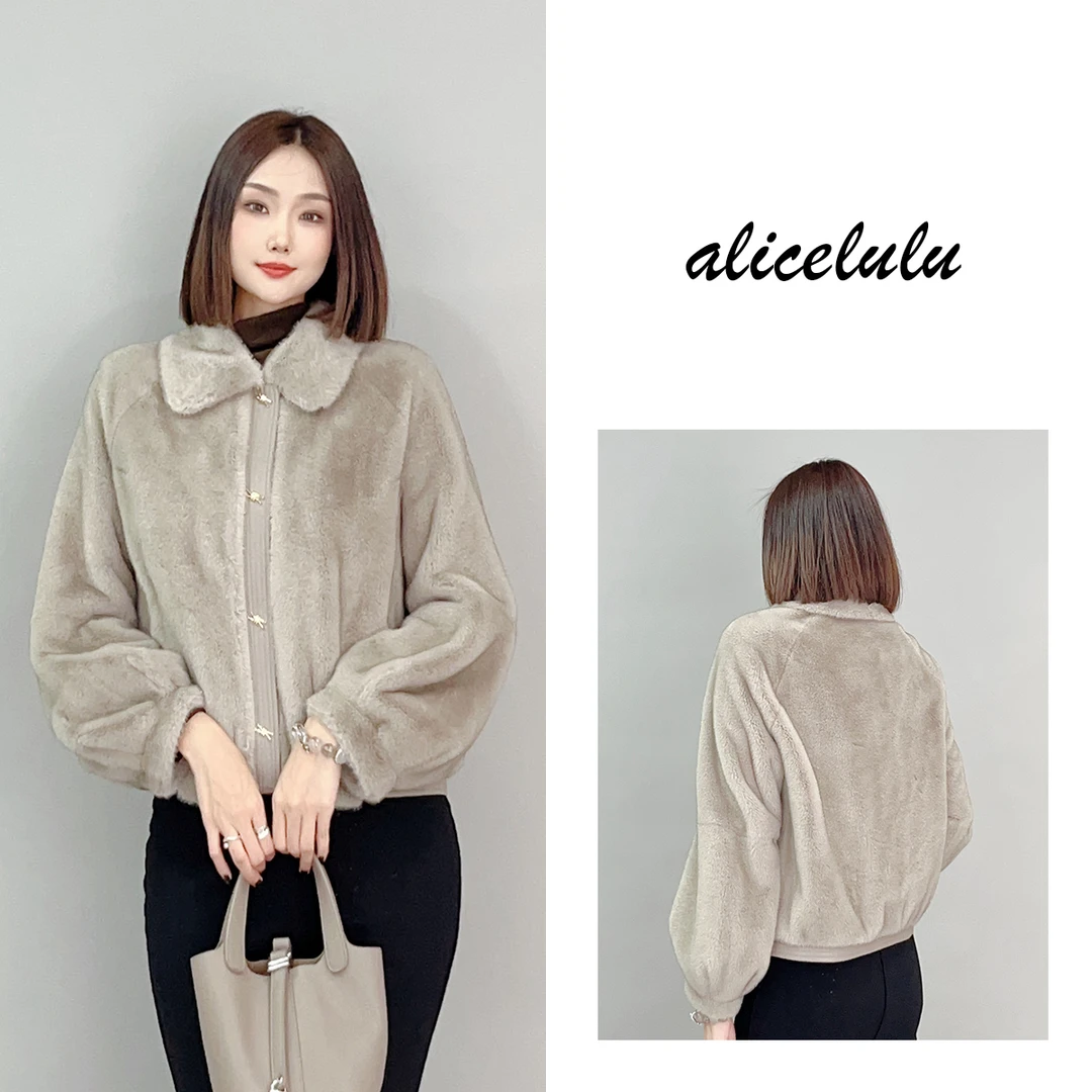 5 ALICE “名媛赴约”绒毛外套 知性气质 温柔华贵 S2133707T