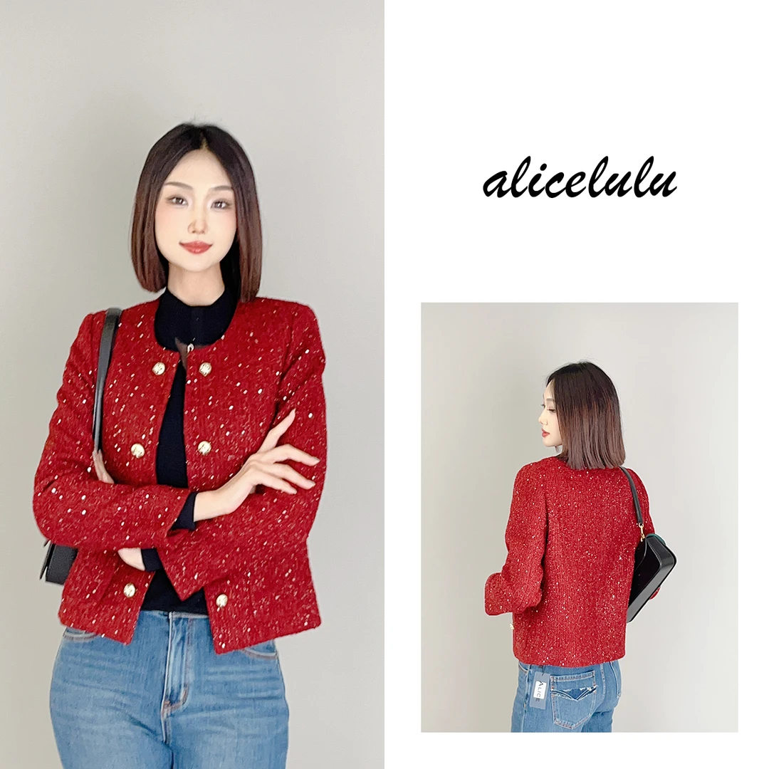 5 ALICE “新年战袍”短外套 柔糯小香 闪耀名媛 S2139899E