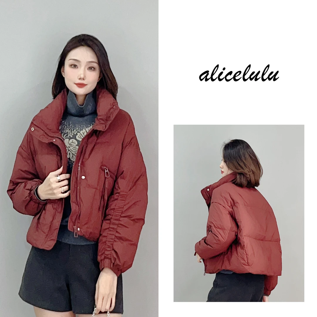 4 ALICE “南瓜面包”羽绒服 抽绳保暖 饱满鸭绒 S2141147Tr