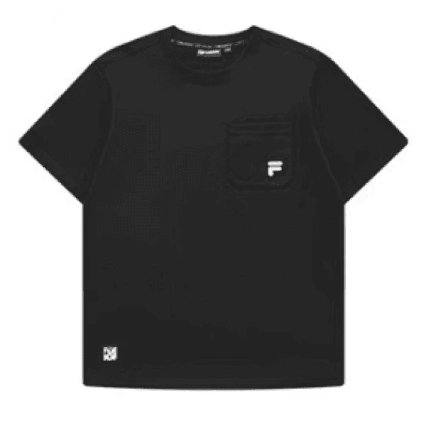 FILAFUSION明星同款男针织短袖衫2024新款时尚T恤T11M423103F