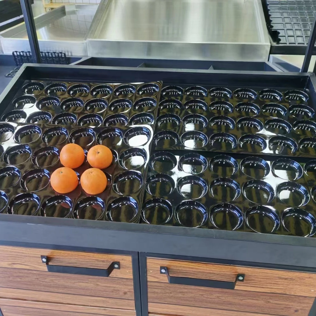 HT-24大果加厚24孔陈列托盘（10片/份）商用水果方形方盘水果托盘