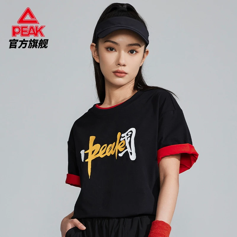 匹克短袖男2023夏季新款中国系列休闲t恤运动透气红色-DF632300