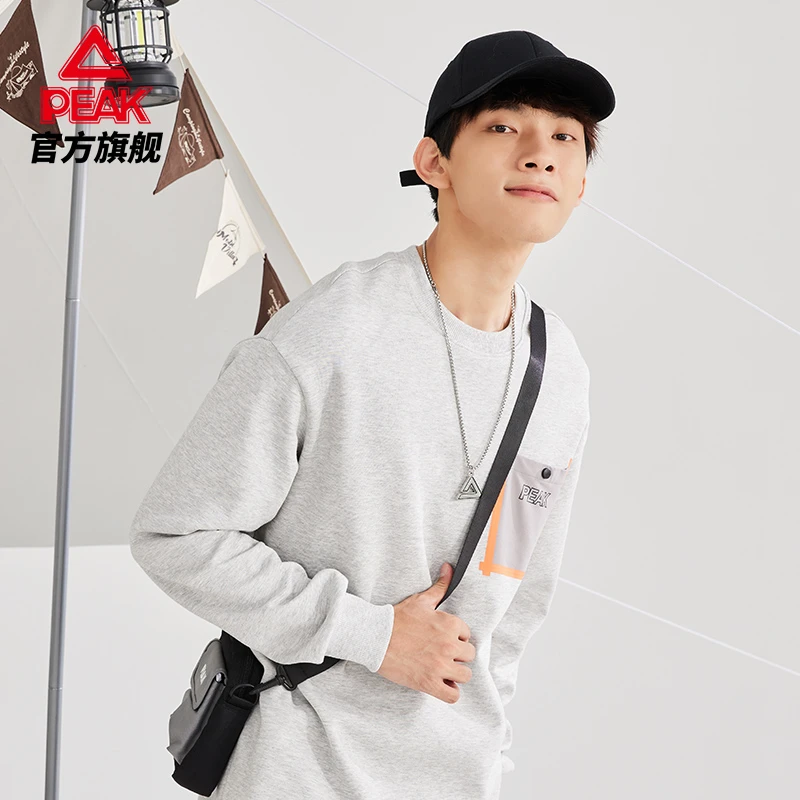 匹克运动长袖户外套头衫圆领卫衣潮流休闲百搭运动卫衣-DF623211