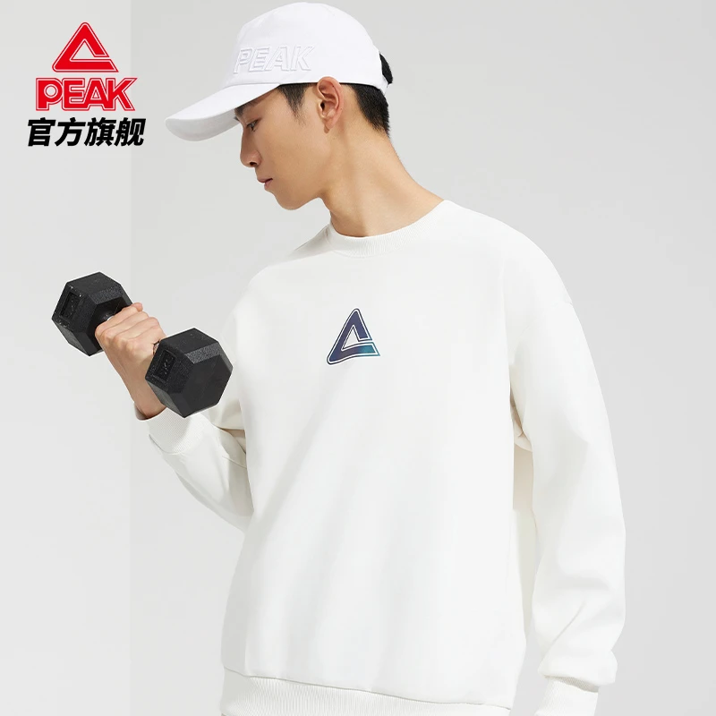 匹克RIGHT系列2023秋冬新款宽松圆领时尚百搭男士卫衣-DF633210