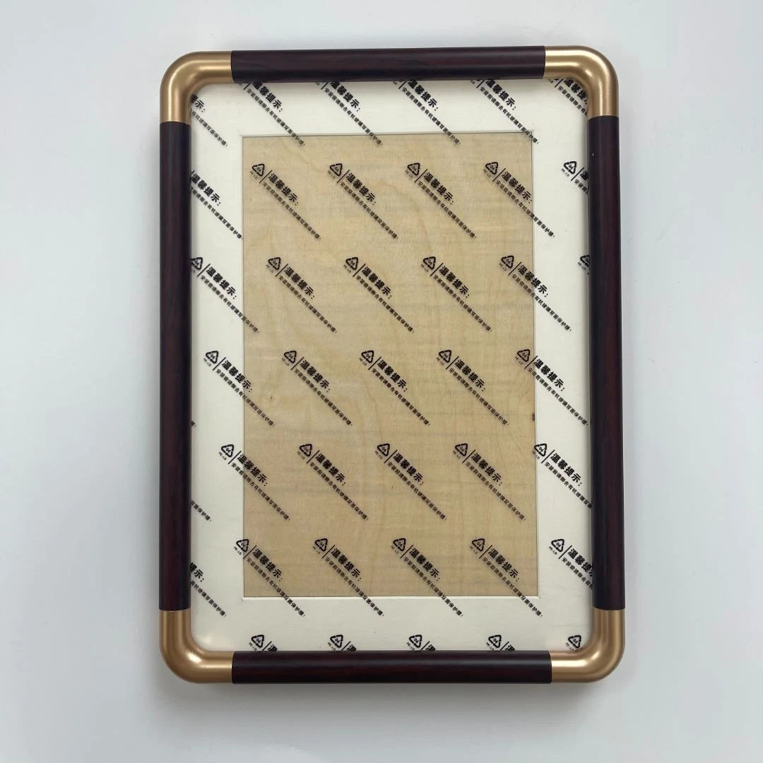 【A4内径21*30cm实木ABS仿铜角画框】圆角画框字画装裱框书法字画框