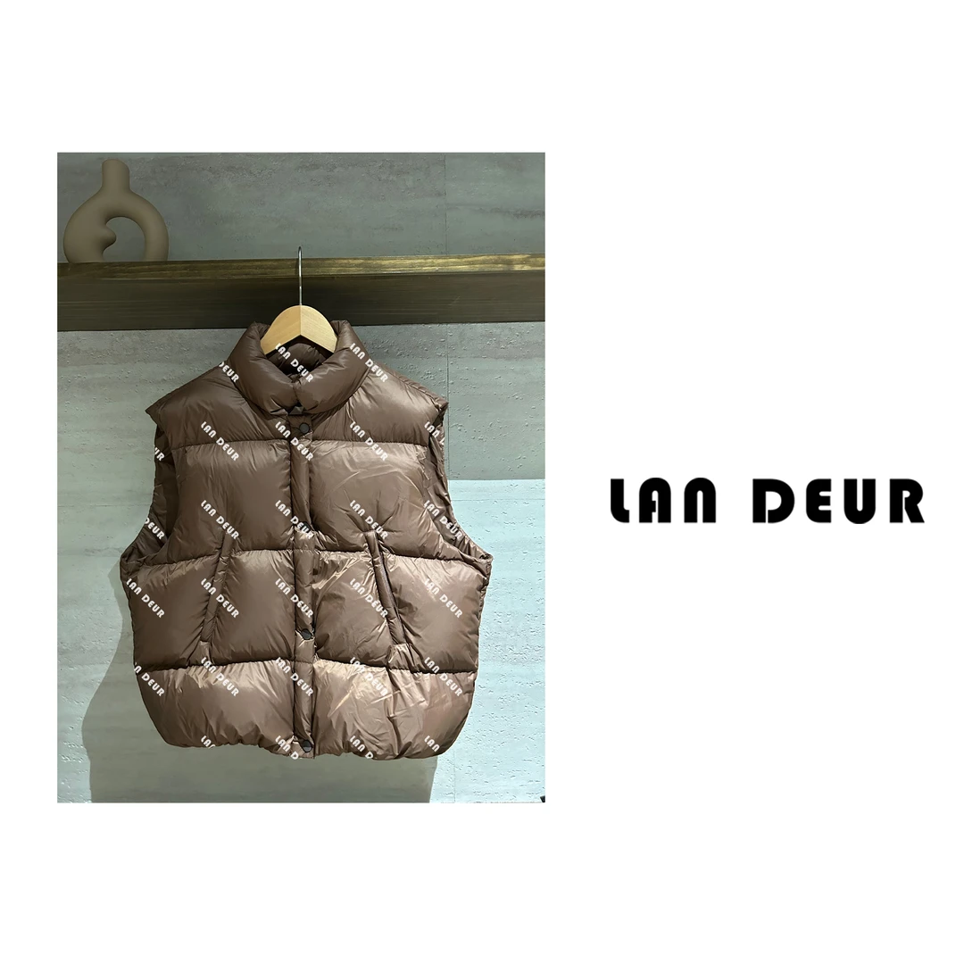 JIUJIU【驿寄秋来信 】时尚百搭简约通勤保暖羽绒马甲1003-10372