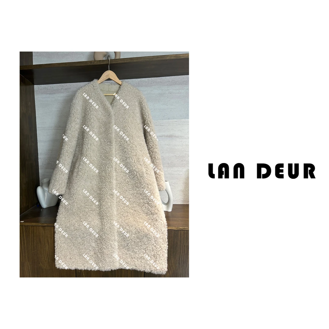 JIUJIU【月光独白】气质中长款秋冬冬季100羊毛外套1025-10417