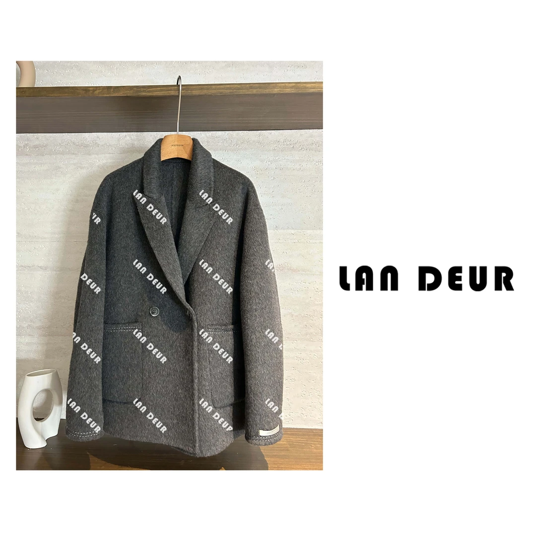 【春野游记】羊毛+牦牛绒双面长毛大衣百搭简约秋冬毛呢外套女上衣