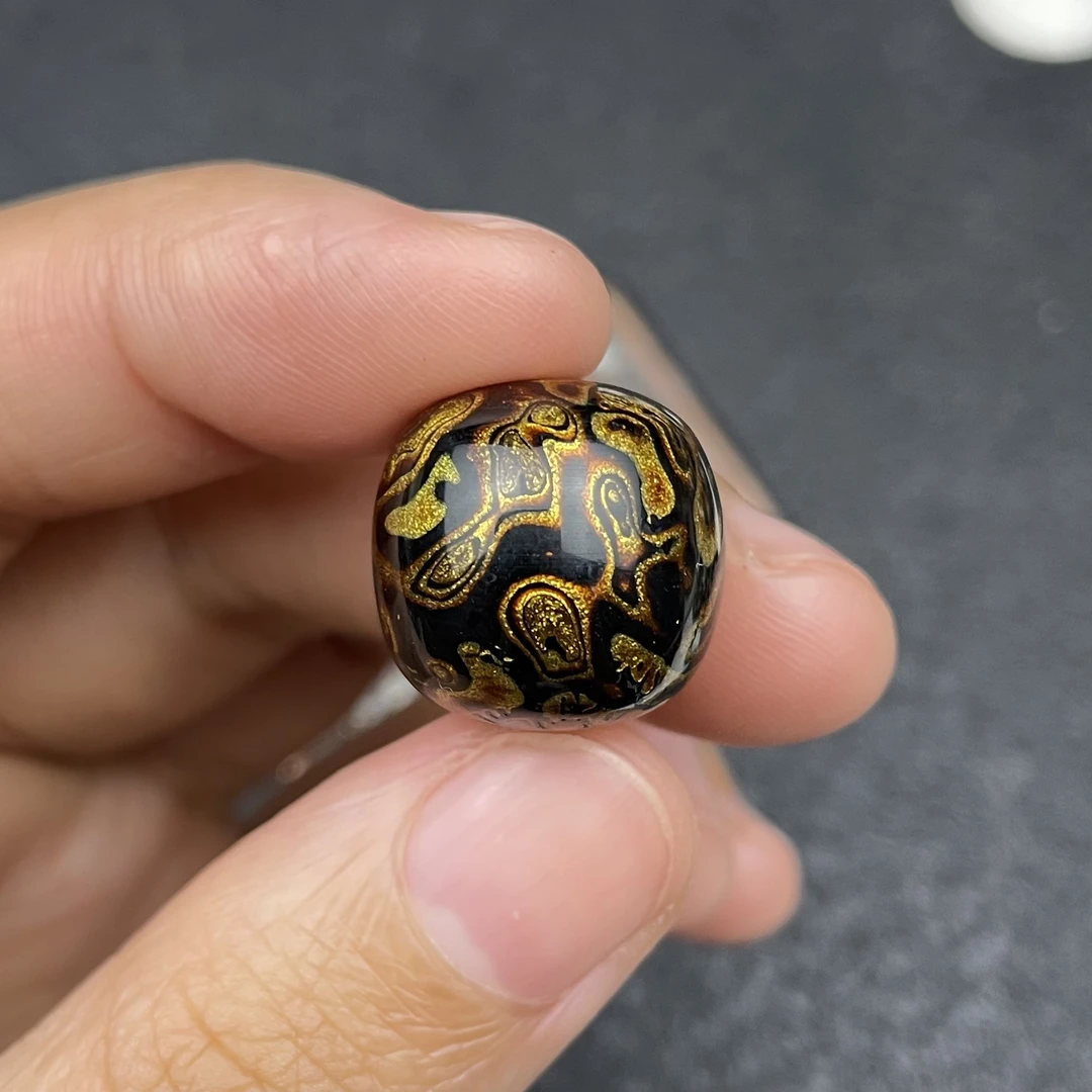 规格1.5*1.6老型珠 大漆珠 纯手工制作 漆器 木质 非遗文化传承