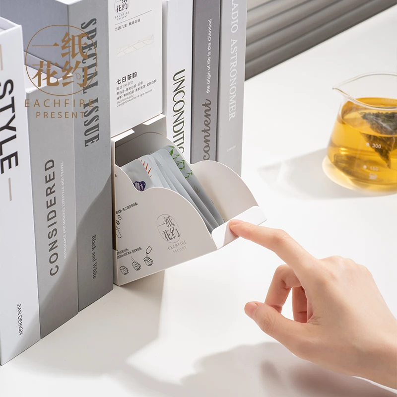 【一纸花约】七日茶韵冷泡茉莉花茶白茶青柑普洱黑乌龙绿茶红茶7味