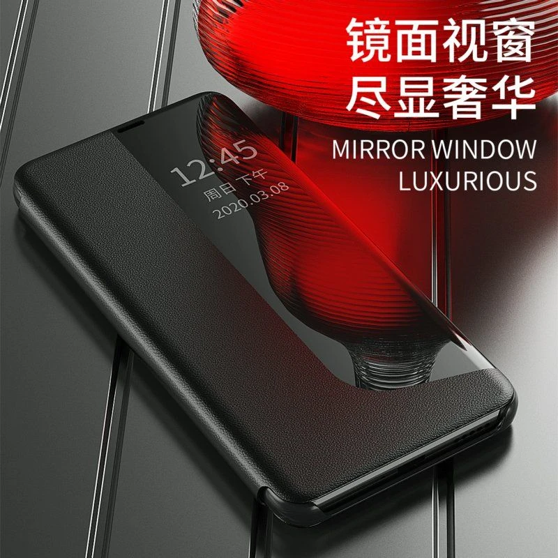 华为LYA一AL00手机壳6.39寸LYAAL00保护套翻盖mate20pro外壳视窗