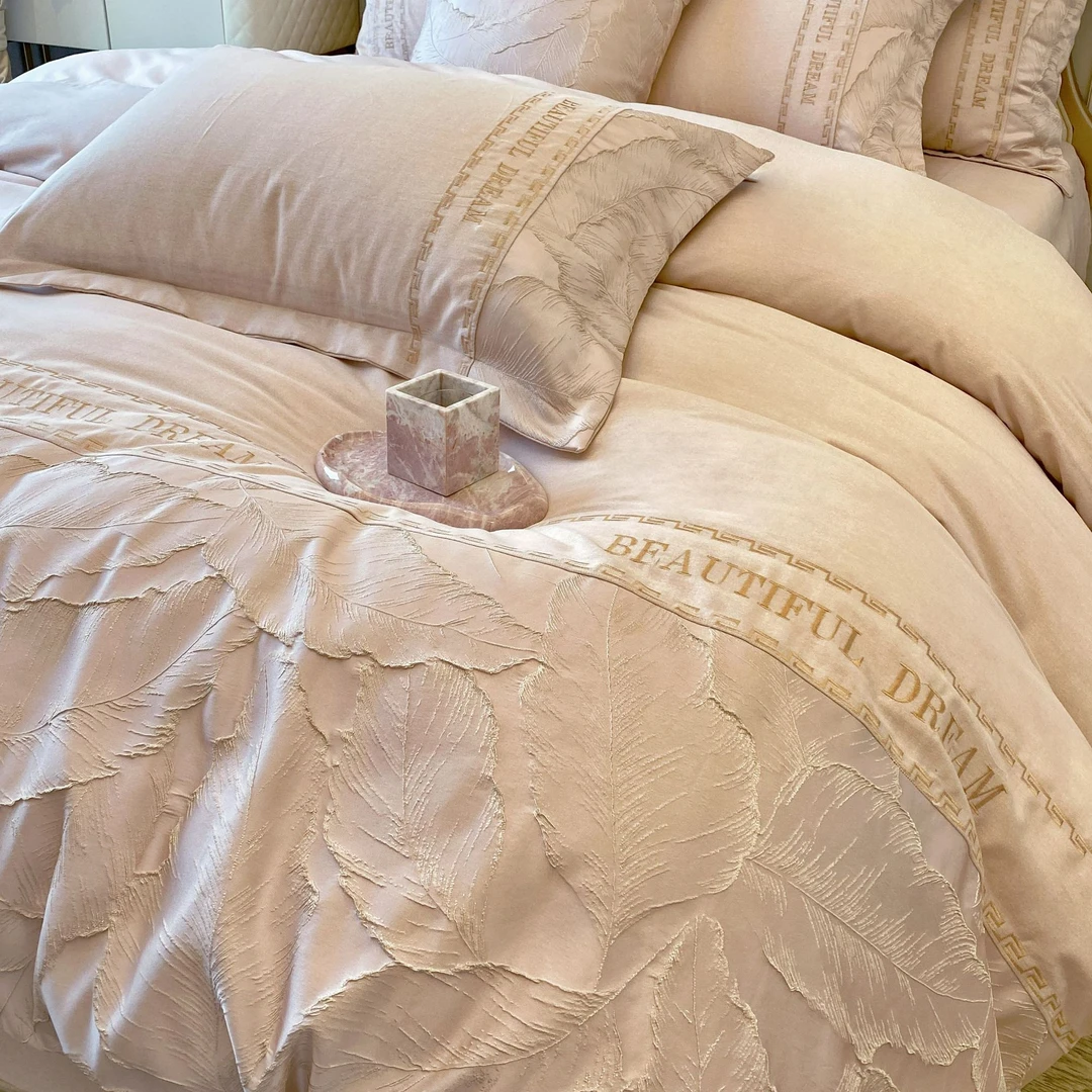 【实体定制款】重工浮刺绣全棉四件套 XYX茱丽叶