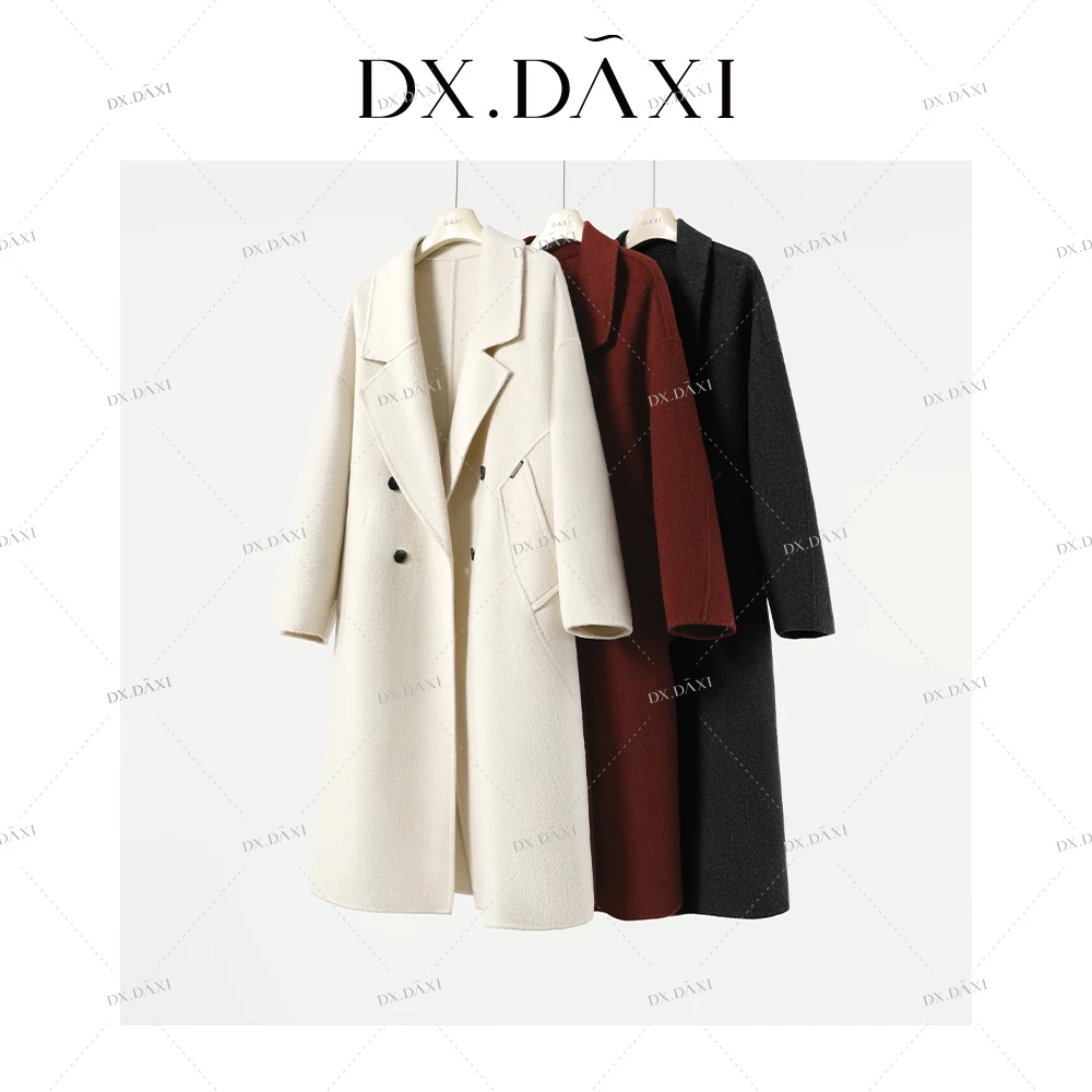 DX.DAXI【知己大衣】秋冬气质款女士双面羊毛大衣百搭双面呢外套