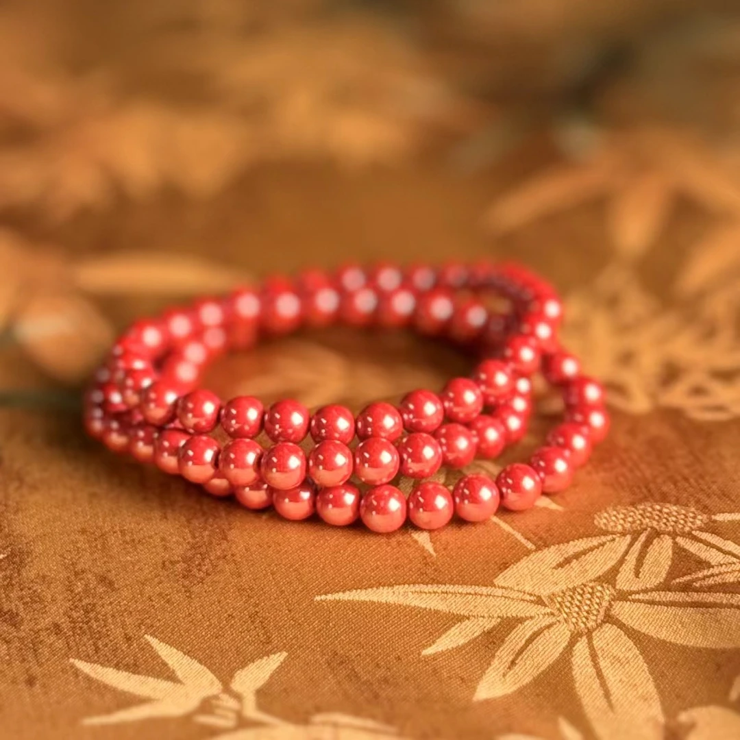 非金属仿水晶手链 【弟弟家】｜多圈赤焰霓凰｜宝藏店铺红色石珠手链