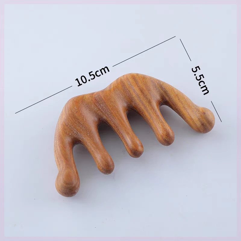 绿檀按摩梳头眼部家用梳子养生男女经络头疗经络梳按摩梳提拉肌肤