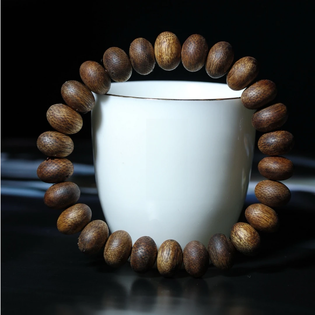 Z海南黄奇楠天然沉香算盘珠规格10mm 高油老料 多样性发货