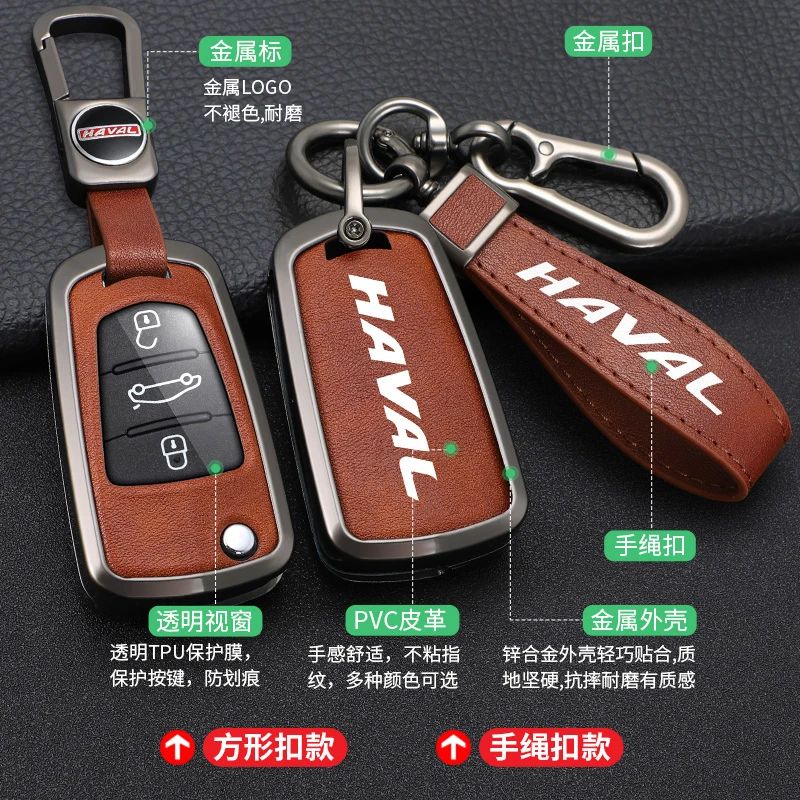 适用长城风骏5钥匙套欧洲版皮卡风骏7哈弗h1h5/13款C30/M4车高档