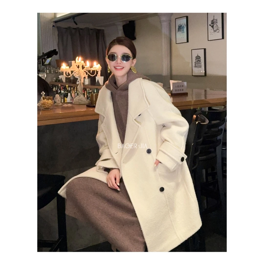 88-【韩剧女主】宝儿家含幂BA86624309秋季新款时尚宽松立领大衣
