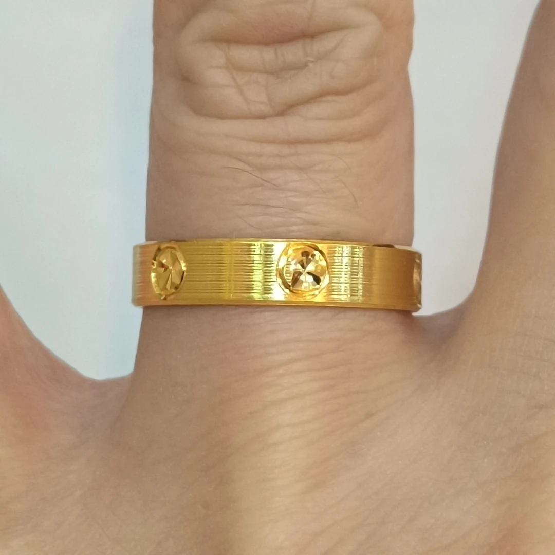 足金999黄金戒指实心固口圆圈戒指真金正品纯黄金女式戒指男戒米