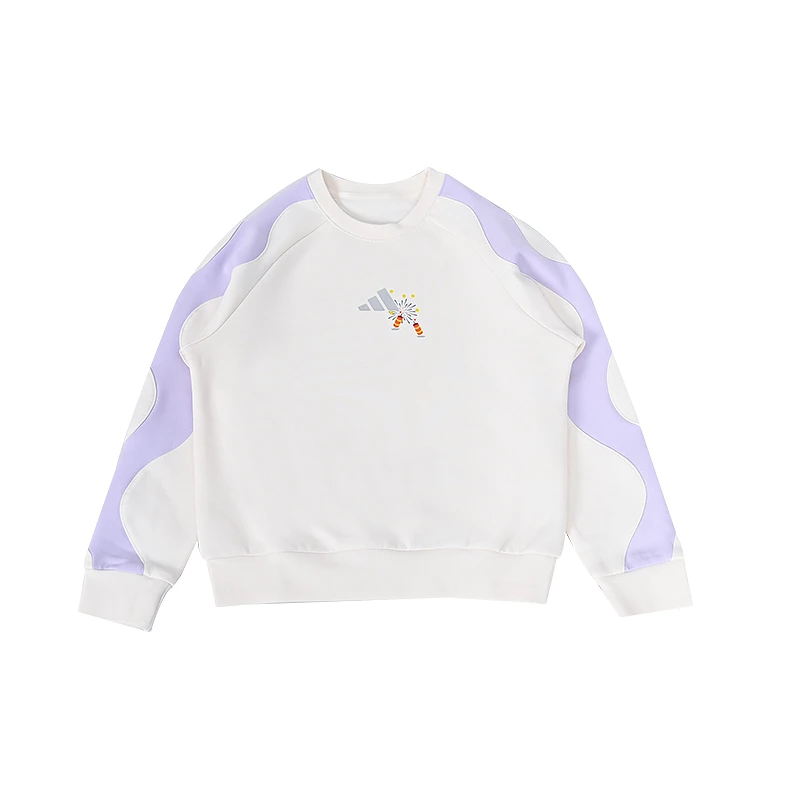 阿迪达斯Adidas25年春节时尚休闲运动长袖女小童圆领卫衣 JM5840