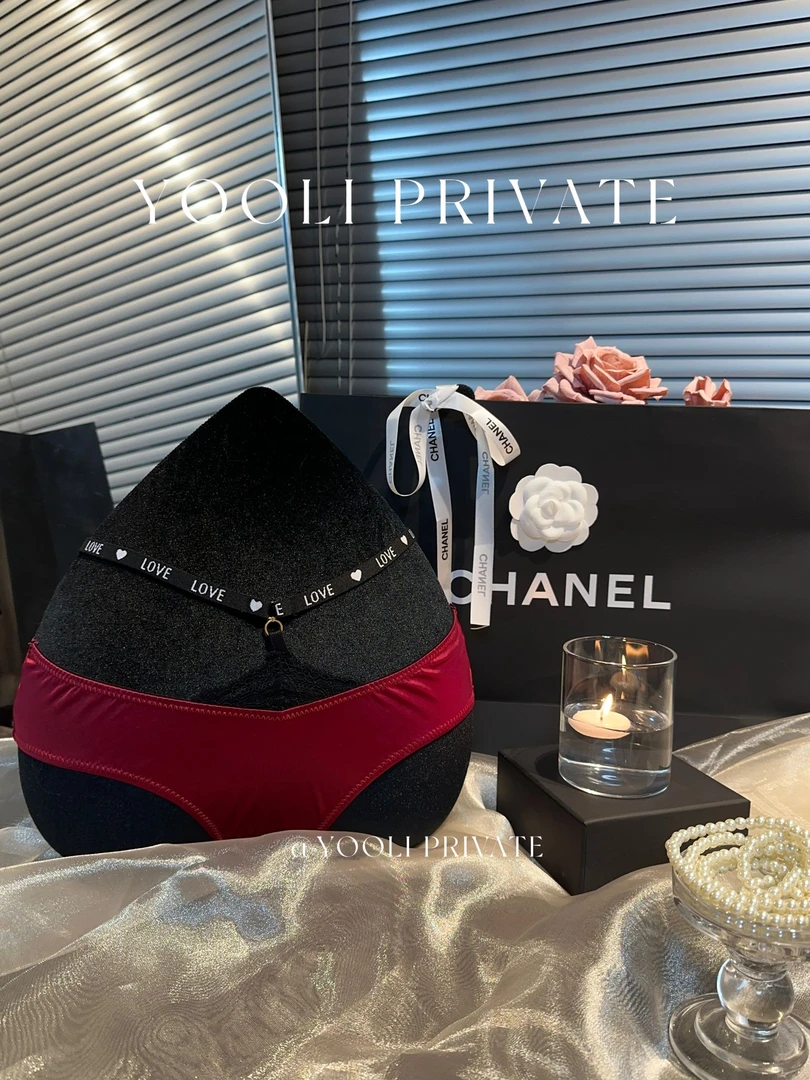 “甜辣酷girl" 纯欲性感蕾丝拼接缎面挂腰内裤