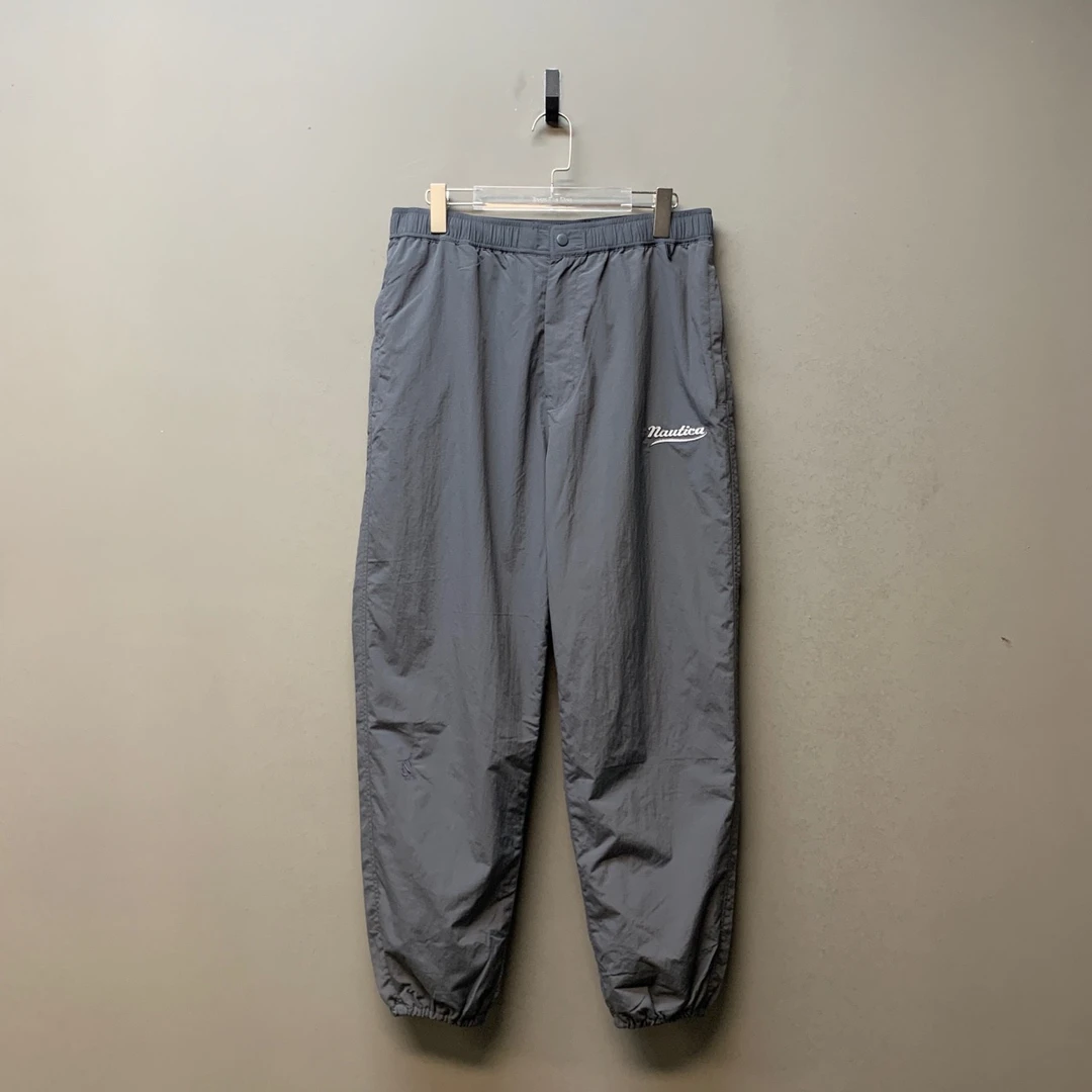 NAUTICA/08488/灰色尼龙长裤 全新带吊L码 好价