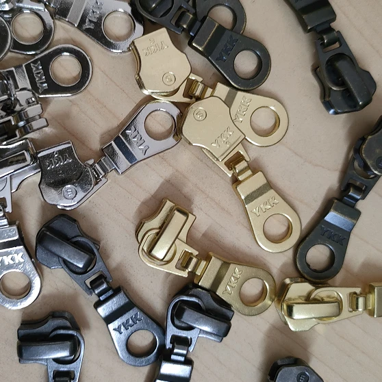 YKK正品3号5号金属拉链用琵琶头拉链头 金属拉链防下滑拉头