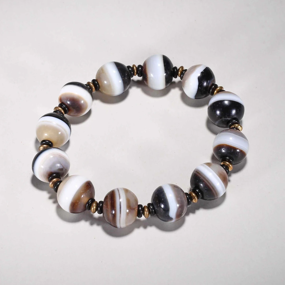 【济文阁】JFYG20914412民国 药师玛瑙手链