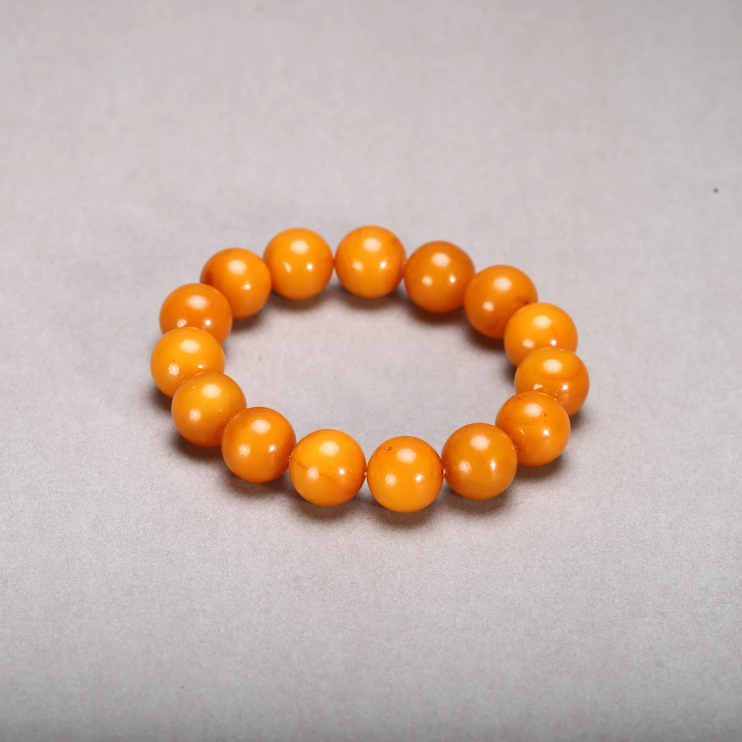 【济文阁】JXQ20102425创汇 蜜蜡手串