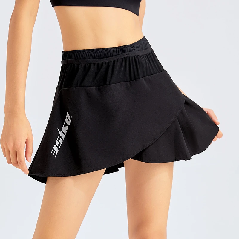 DYISE运动短裙女不规则设计速干高腰防走光跑步训练裙裤23003显瘦
