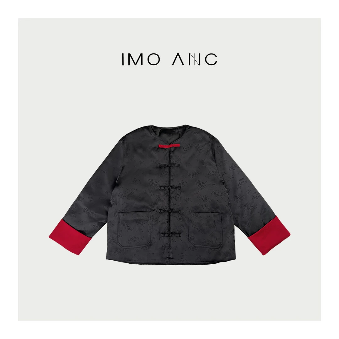 IM SO FANCY【NO退NO换】【提花新中式】新年必备手工盘扣羽绒服sq842