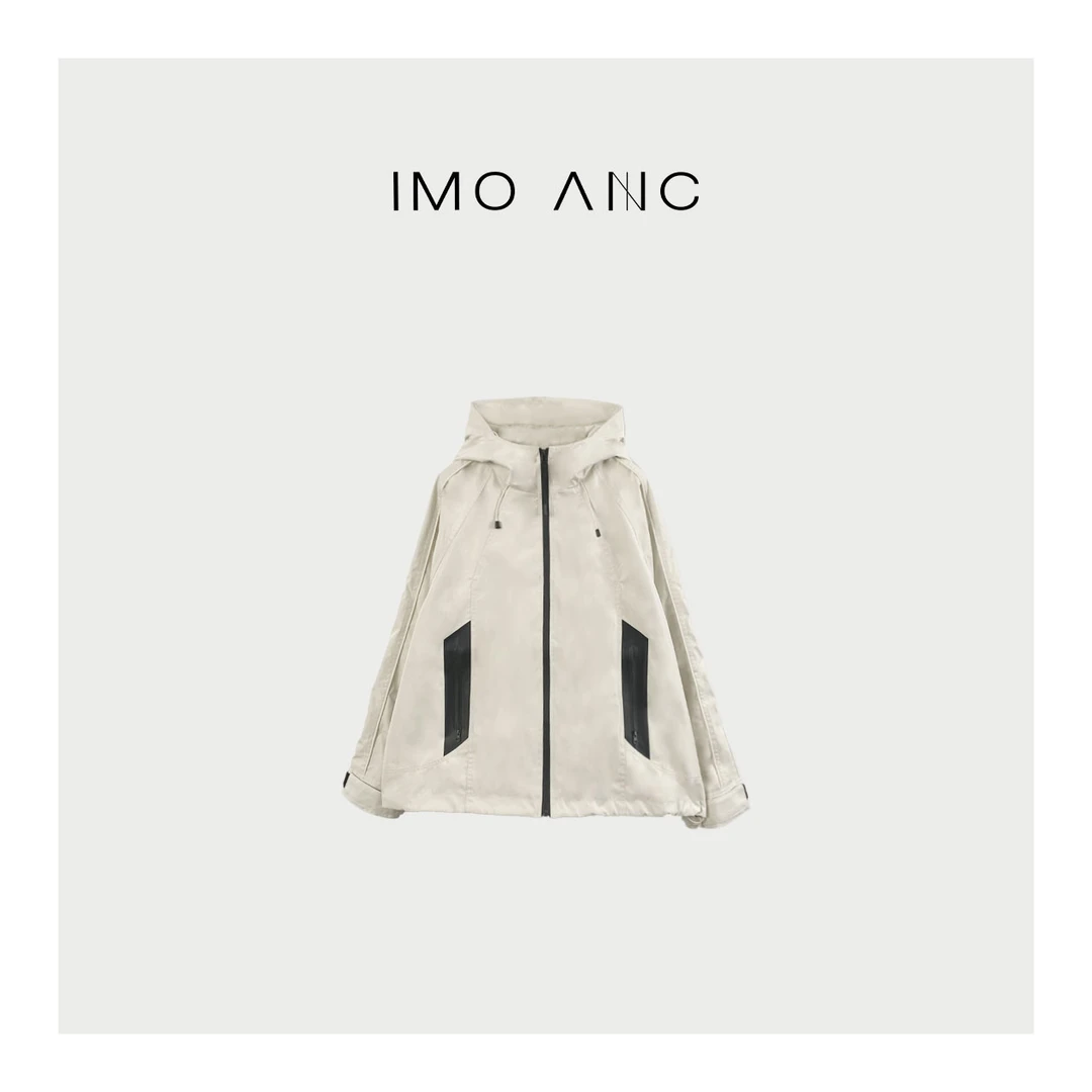 IM SO FANCY【月球旅行】防风百搭撞色连帽冲锋风衣