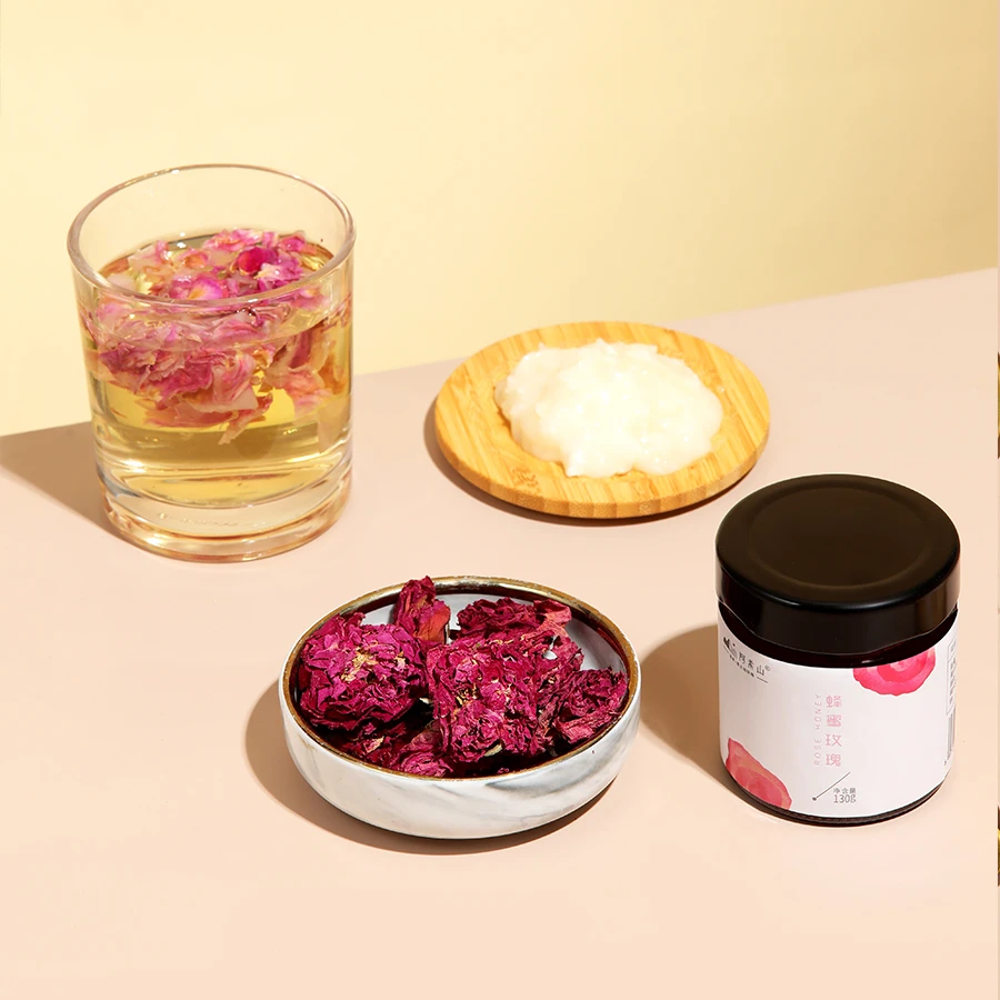 阿素山蜂蜜玫瑰  选用东北蜂蜜+黑土地玫瑰制作 冲水夹面包拌酸奶