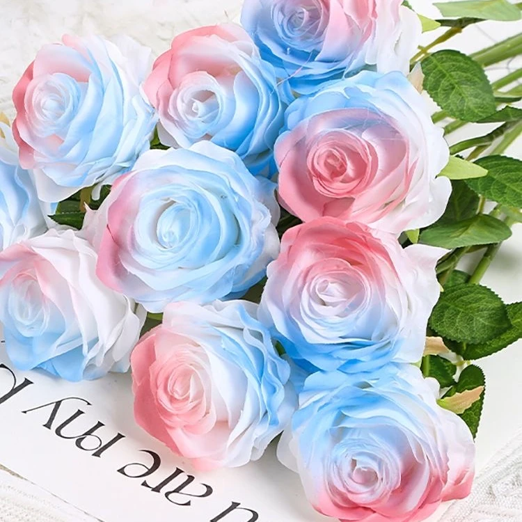 网红碎冰蓝玫瑰永生花表白花束情人节送男女朋友闺蜜生日礼物