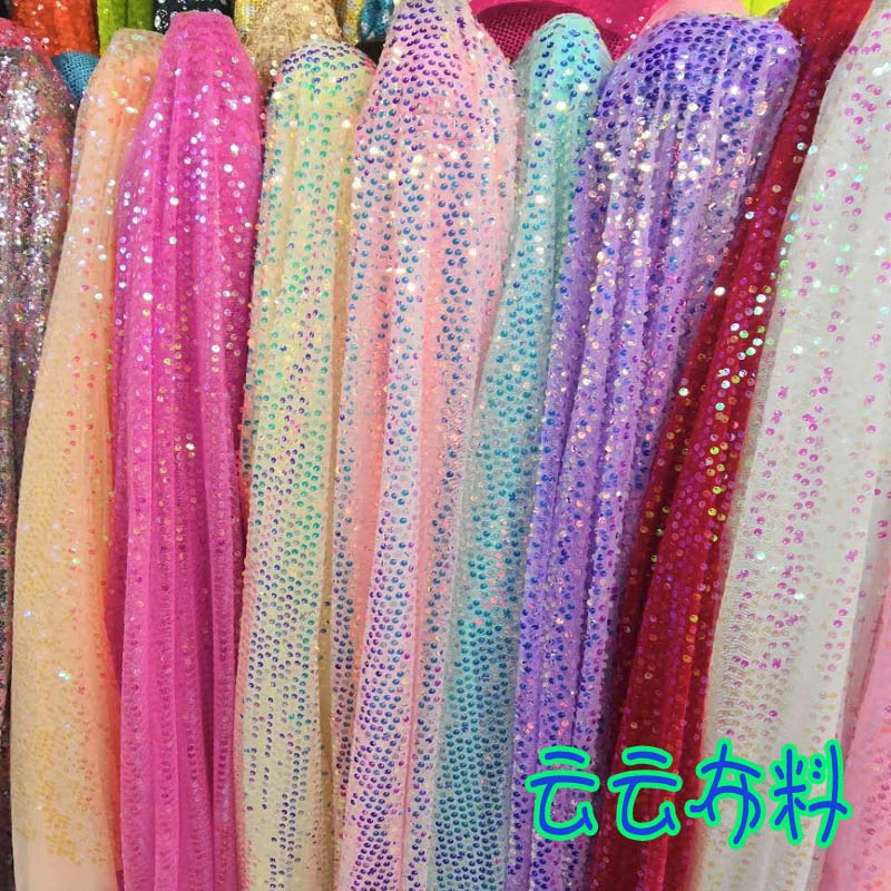 （桃莎）diy 手工制作玩偶娃衣拍摄背景礼服舞台服装亮片布料