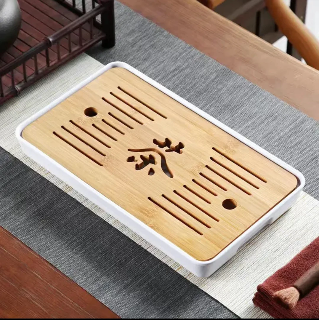 【粉丝专享】长方形托盘家用沥水储水式干泡盘