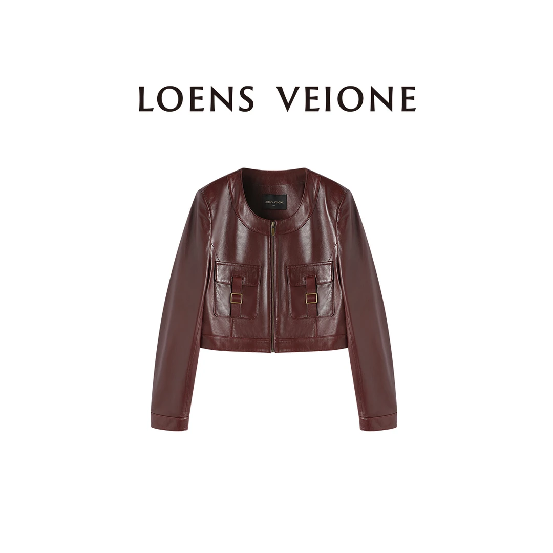 LOENS VEIONE/路斯威亚 新西兰【100%小羊皮】轻奢皮衣24CVCP0003N