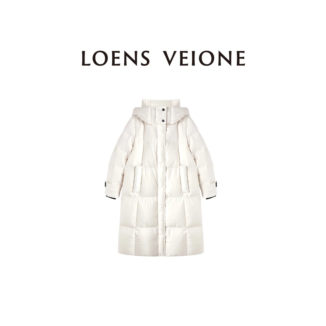 LOENS VEIONE/路斯威亚 匈牙利90%白鹅绒长款鹅绒服24CVDM0017N