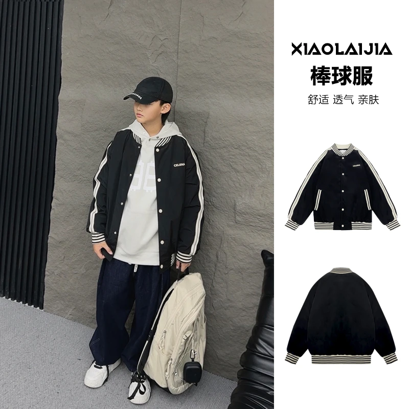 【现货】WT1200小赖家亲子装2023秋冬男女童保暖棉服撞色棒球服外套