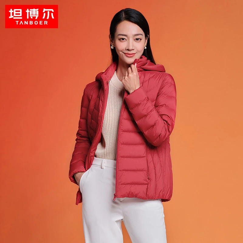 【明娟专属】坦博尔羽绒服中老年百搭轻薄款妈妈装保暖外套TD236256