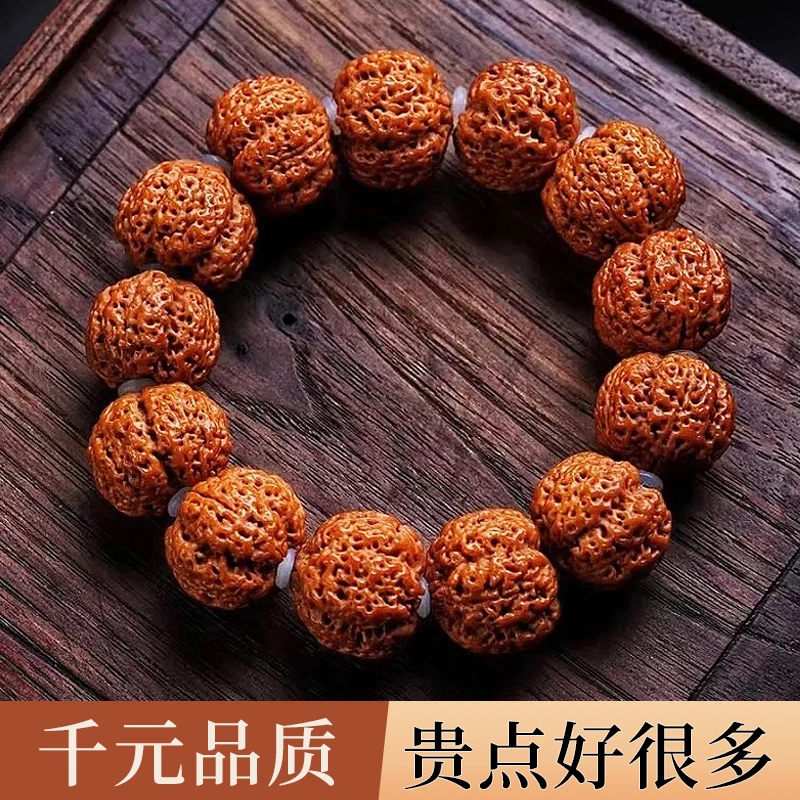 一物一拍五星蜂王满肉大金刚菩提手串男士文玩菩提子原料盘玩佛珠