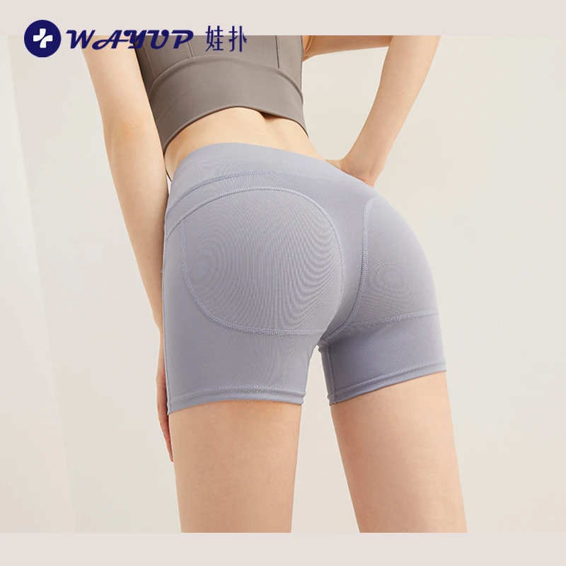 瑜伽裤跨境健身户外跑步提臀高腰运动短裤热裤运动安全骑行裤晨跑