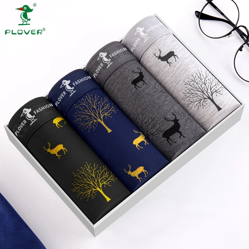 PLOVER正品纯棉舒适男士短裤保暖裤时尚印花运动透气中腰学生短裤