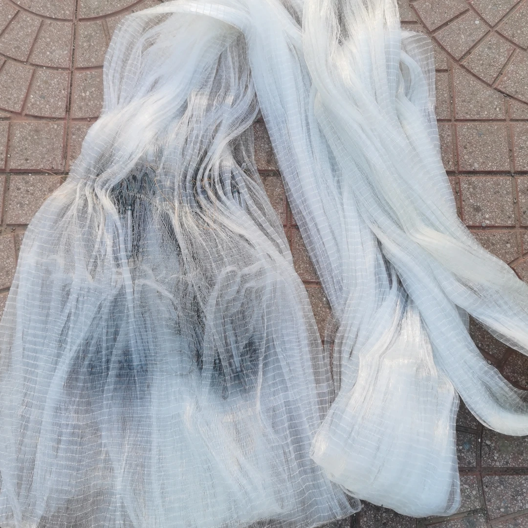 5分网眼单丝网6片合成铅坠子网兜捕鱼