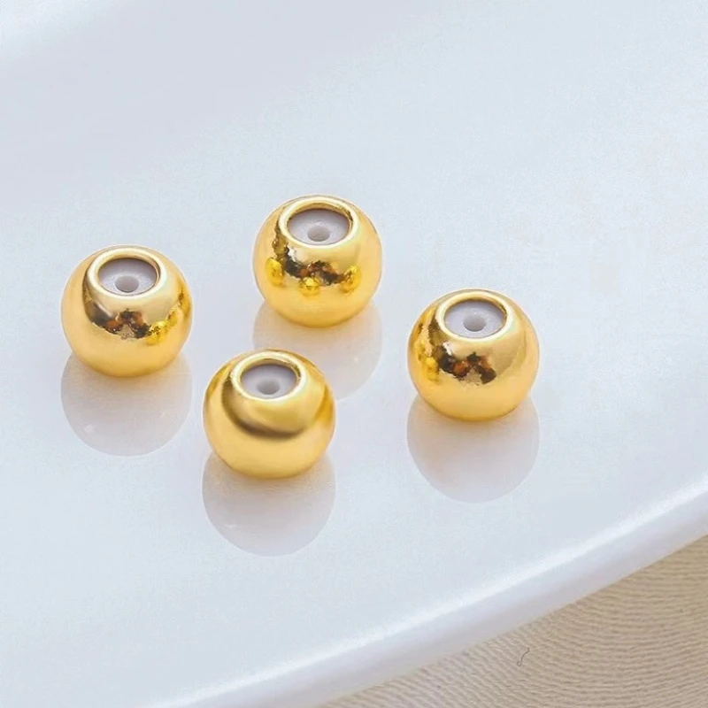 14K包金保色硅胶定位珠调节珠手工diy固定珠隔珠散珠串珠项