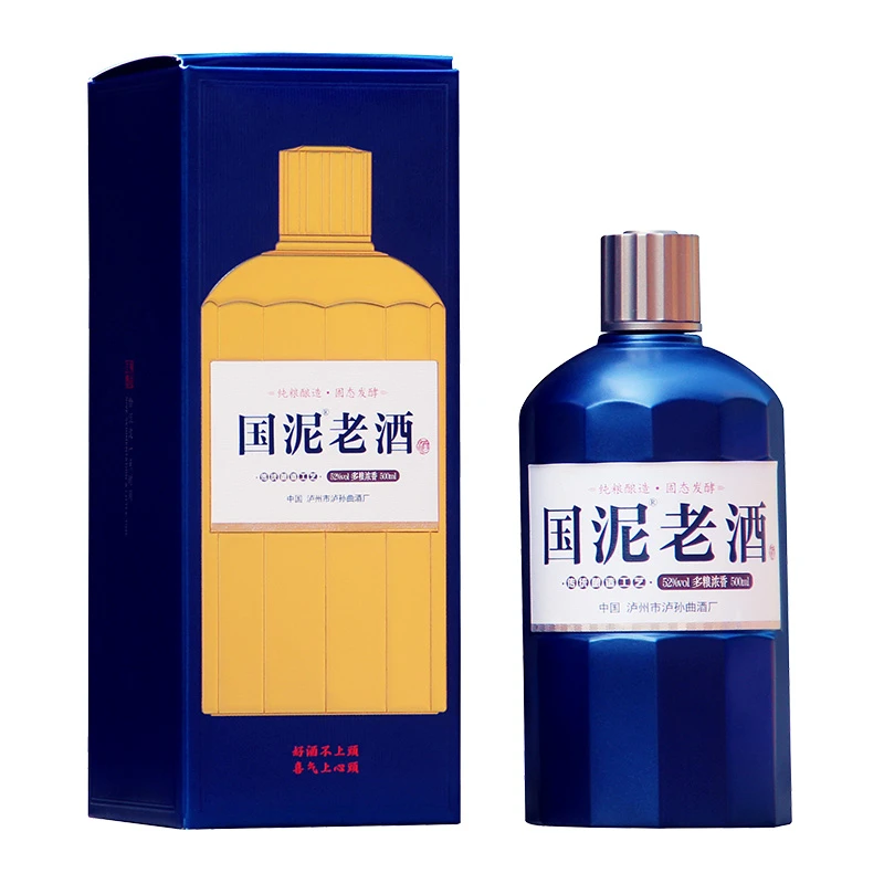 国泥老酒 多粮 浓香型 纯粮高端 白酒52度500ml