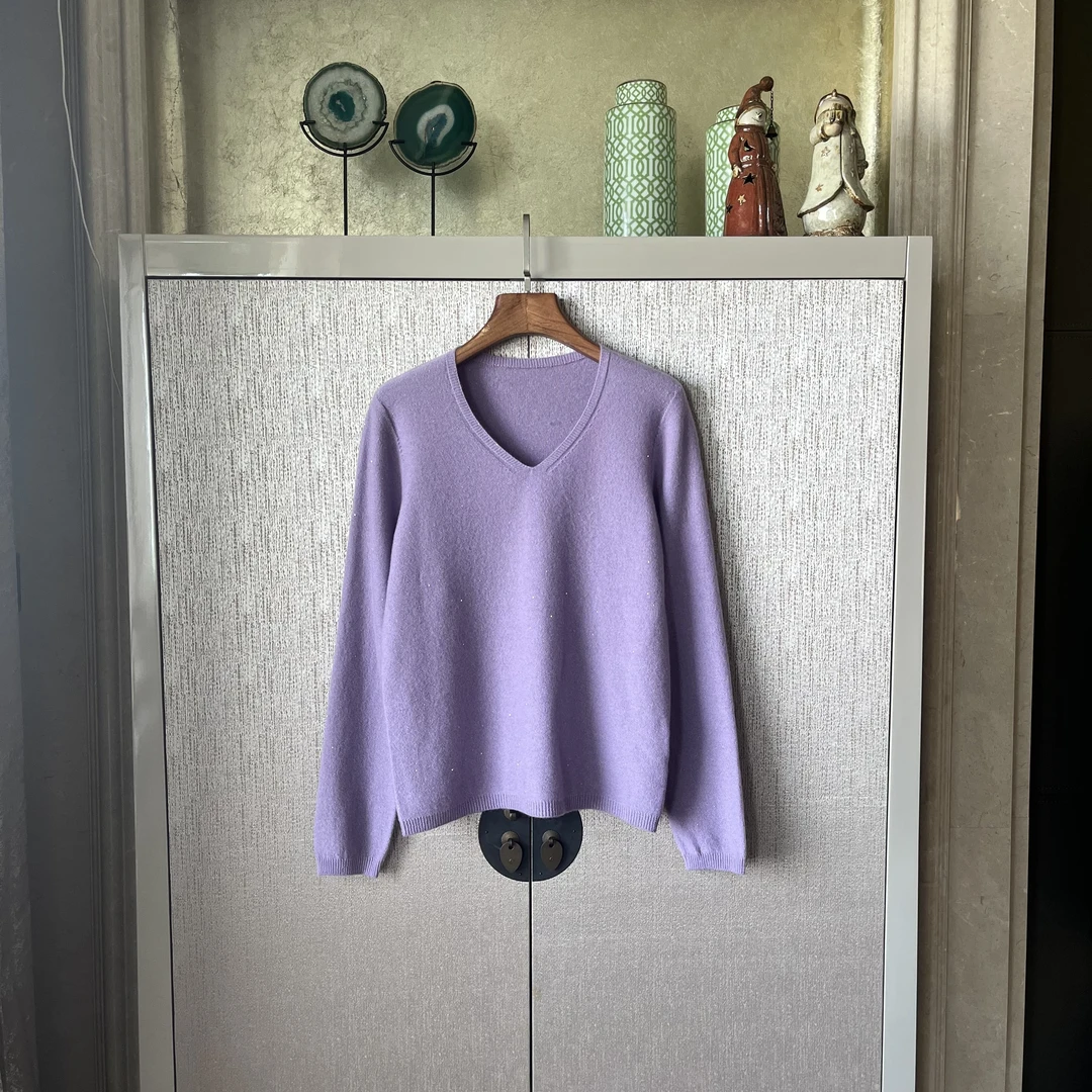 绵羊毛毛针织百搭修身气质时尚纯色圆领