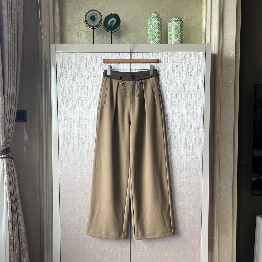 聚酯粘纤氨纶醏酯莱赛尔休闲裤百搭时尚纯色